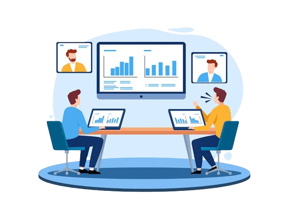 flat-vector-illustration-two-businessmen-having-online-meeting-modern-office-remote-team_100396-641-removebg-preview